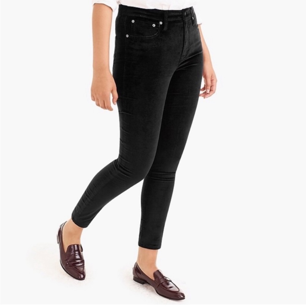J.Crew Velvet 9” High-Rise Toothpick Jean
